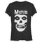Junior's Misfits Classic Fiend Skull Logo T-Shirt