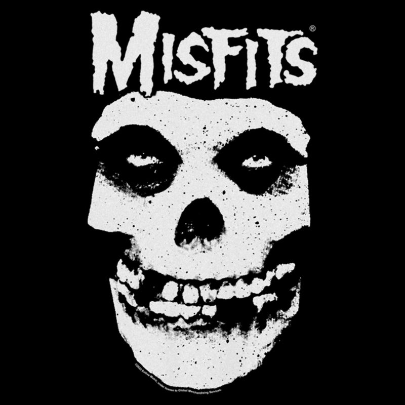 Junior's Misfits Classic Fiend Skull Logo T-Shirt