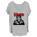 Women's Misfits Fiend Skull Red Logo T-Shirt