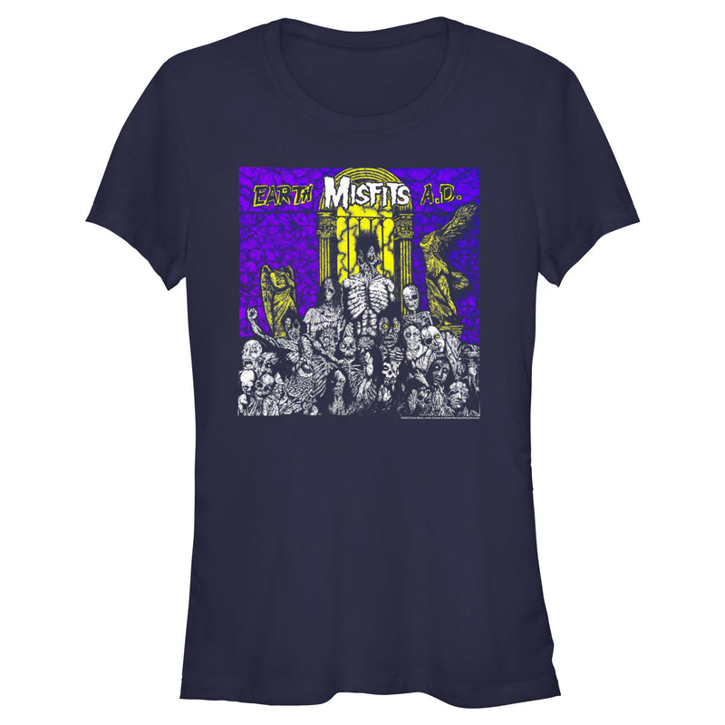 Junior's Misfits Earth A.D. T-Shirt