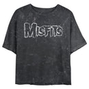 Junior's Misfits Distressed Logo T-Shirt