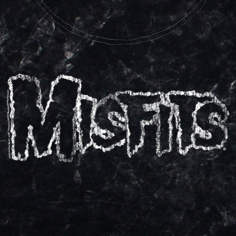 Junior's Misfits Distressed Logo T-Shirt