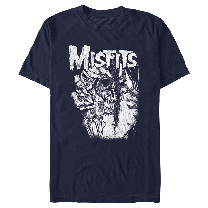 Men's Misfits Distressed Eye Skull T-Shirt