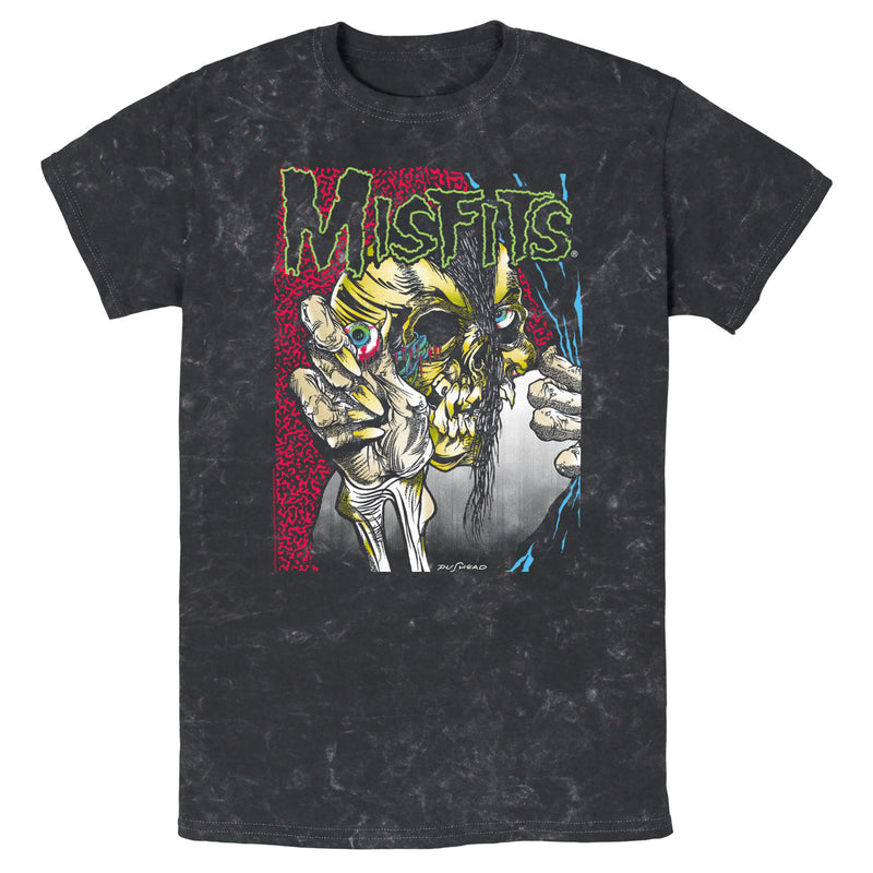 Men's Misfits Colorful Eye Skull Poster T-Shirt