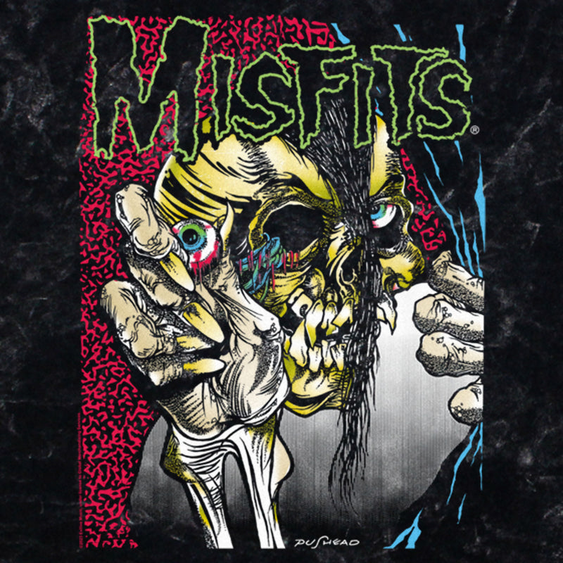 Men's Misfits Colorful Eye Skull Poster T-Shirt