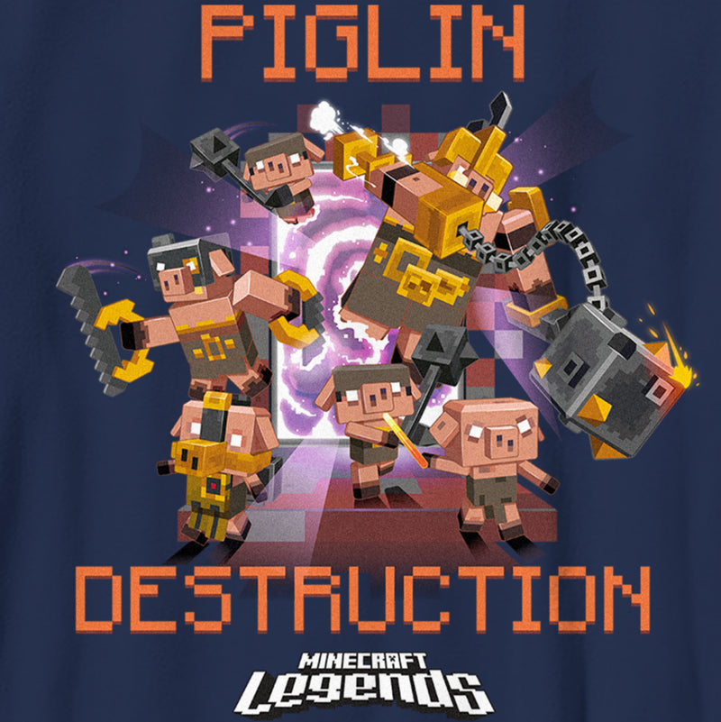 Boy's Minecraft Legends Piglin Destruction T-Shirt
