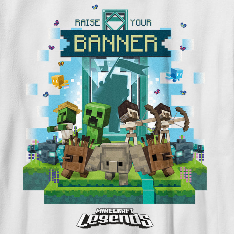 Boy's Minecraft Legends Raise Your Banner T-Shirt
