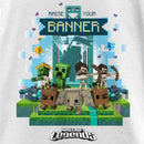 Girl's Minecraft Legends Raise Your Banner T-Shirt