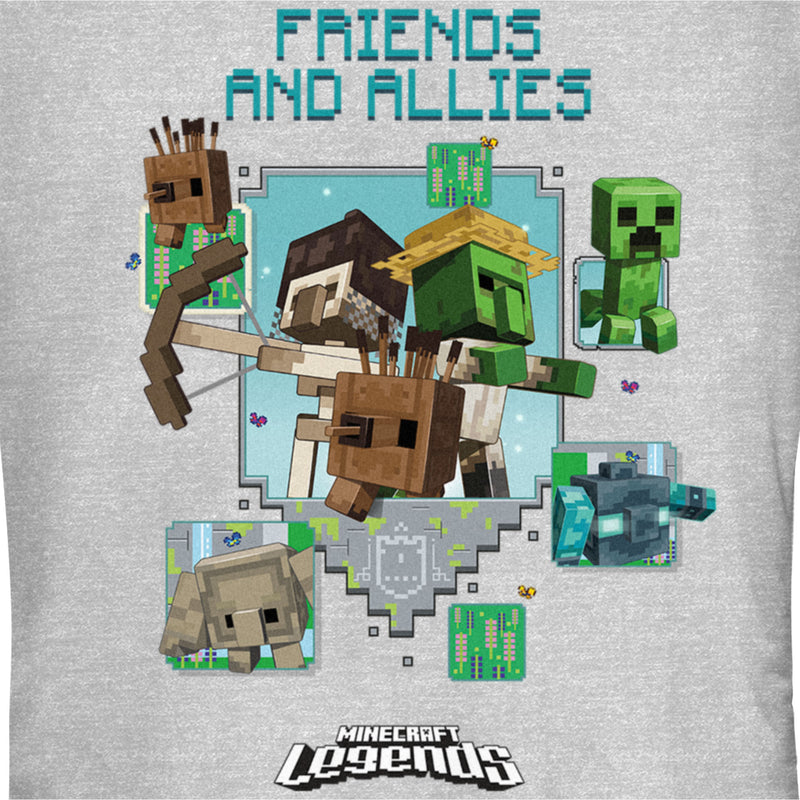 Junior's Minecraft Legends Friends and Allies T-Shirt