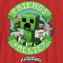Boy's Minecraft Legends Friends and Allies Banner T-Shirt