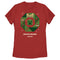 Women's Minecraft Creeper Holiday Wreath T-Shirt
