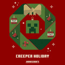 Women's Minecraft Creeper Holiday Wreath T-Shirt