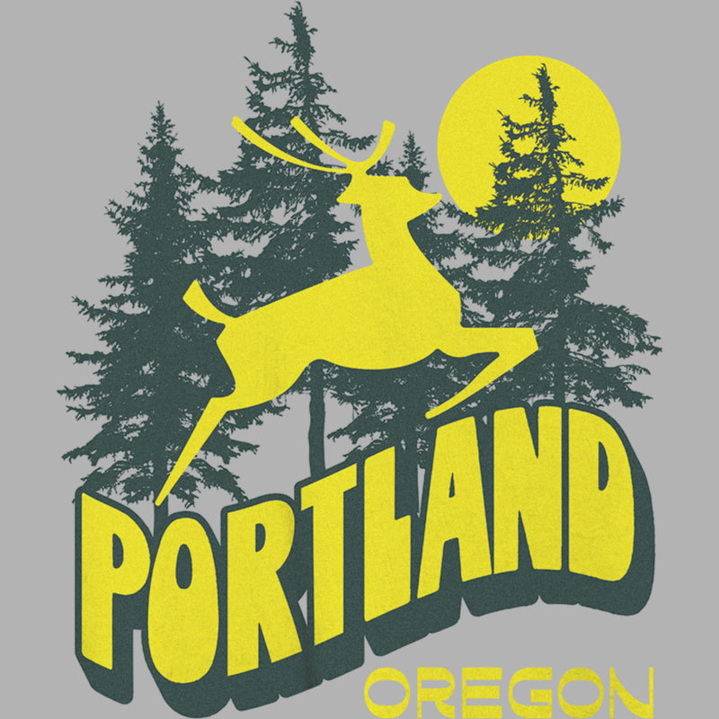 Junior's Lost Gods Portland Oregon Deer T-Shirt