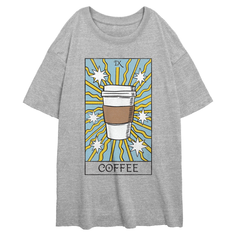 Junior's Lost Gods Coffee Cup Tarot Card T-Shirt