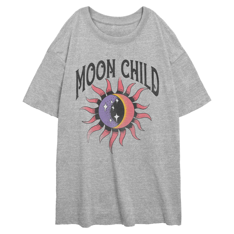 Junior's Lost Gods Moon Child Distressed T-Shirt