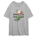 Junior's Lost Gods Nevermind Pink Rose T-Shirt