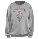 Junior's Lost Gods Stay Sunny Flowers Sweatshirt