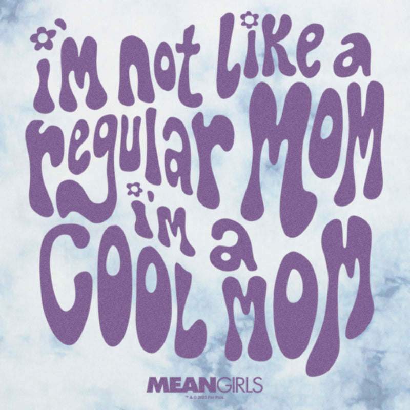 Junior's Mean Girls I'm Not a Regular Mom Groovy Purple T-Shirt