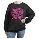 Junior's Mean Girls I'm a Cool Mom Groovy Quote Pink Sweatshirt