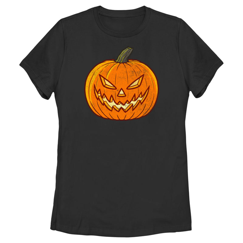 Women's Lost Gods Halloween Evil Jack-O'-Lantern T-Shirt