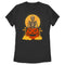 Women's Lost Gods Halloween Skeleton and Jack-O'-Lantern T-Shirt