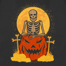 Women's Lost Gods Halloween Skeleton and Jack-O'-Lantern T-Shirt