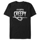 Men's Lost Gods Halloween I'm With Creepy T-Shirt