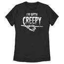 Women's Lost Gods Halloween I'm With Creepy T-Shirt