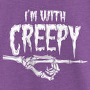 Girl's Lost Gods Halloween I'm With Creepy T-Shirt