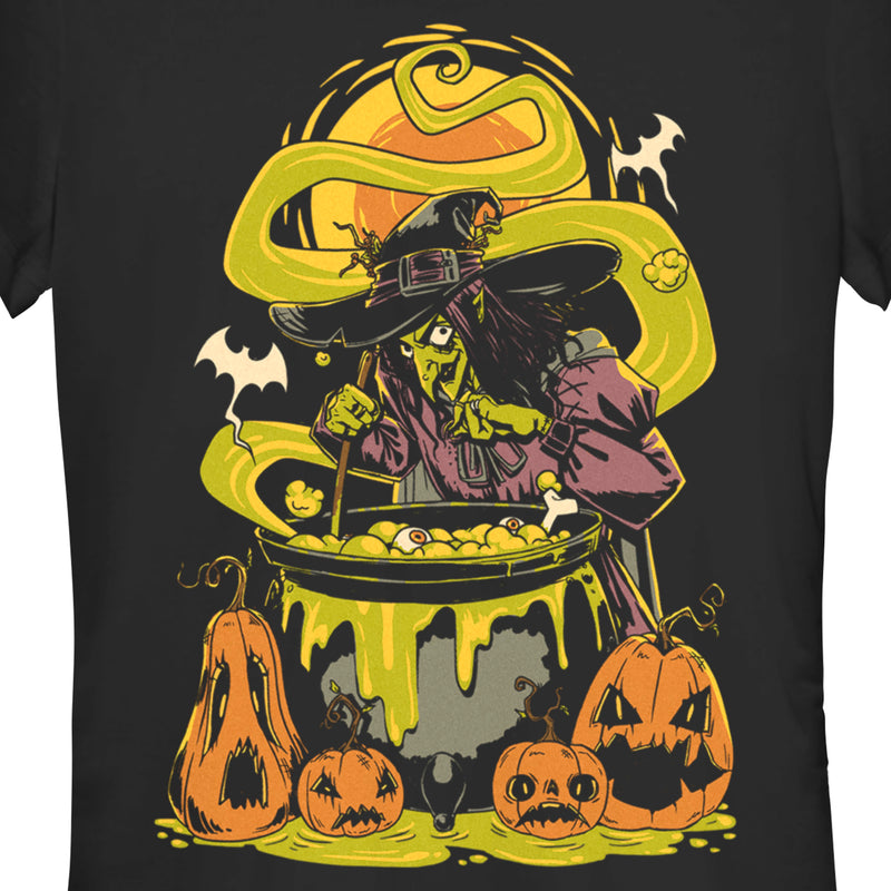 Junior's Lost Gods Halloween Witches' Brew Scene T-Shirt