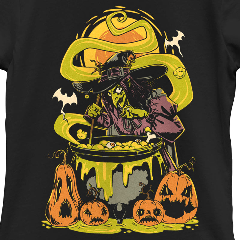 Girl's Lost Gods Halloween Witches' Brew Scene T-Shirt