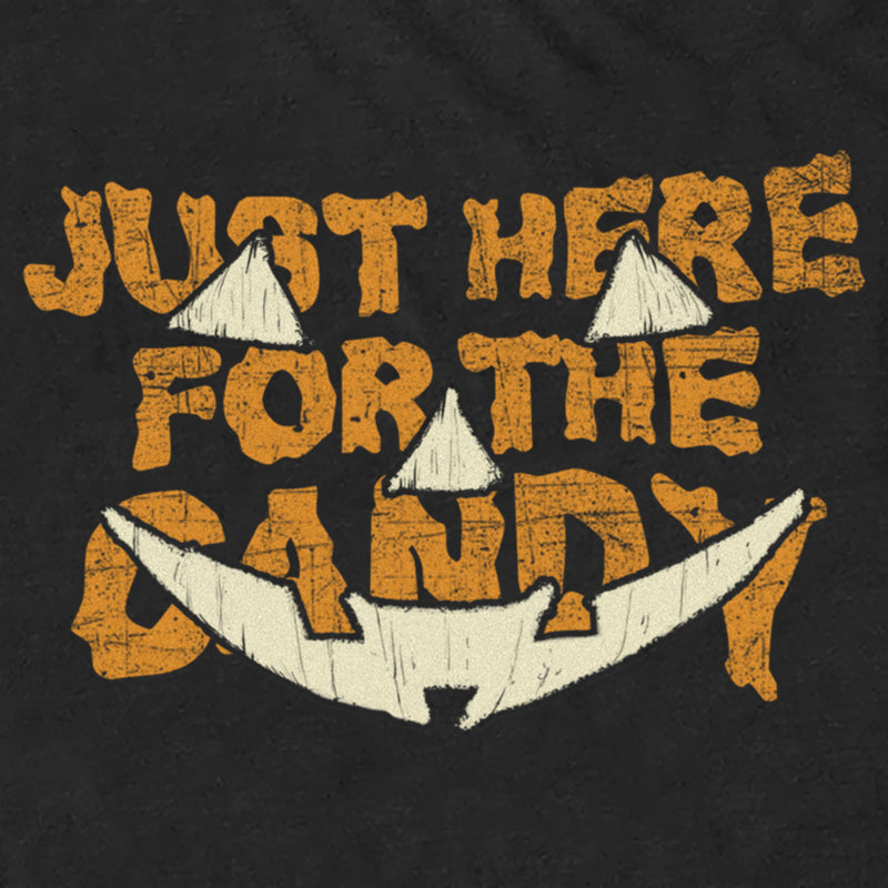 Men's Lost Gods Halloween Just Here for the Candy Jack-O'-Lantern T-Shirt