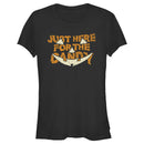 Junior's Lost Gods Halloween Just Here for the Candy Jack-O'-Lantern T-Shirt