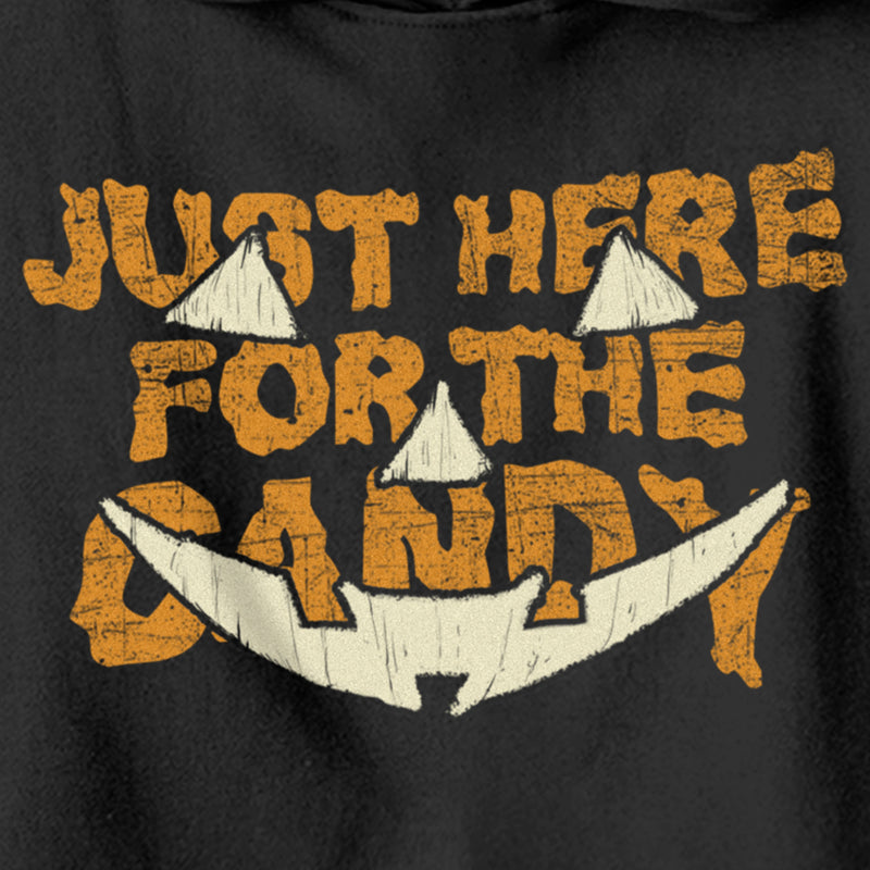 Boy's Lost Gods Halloween Just Here for the Candy Jack-O'-Lantern Pull Over Hoodie