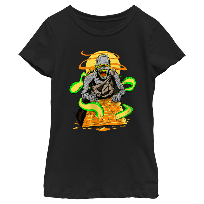 Girl's Lost Gods Halloween Mummy Scene T-Shirt