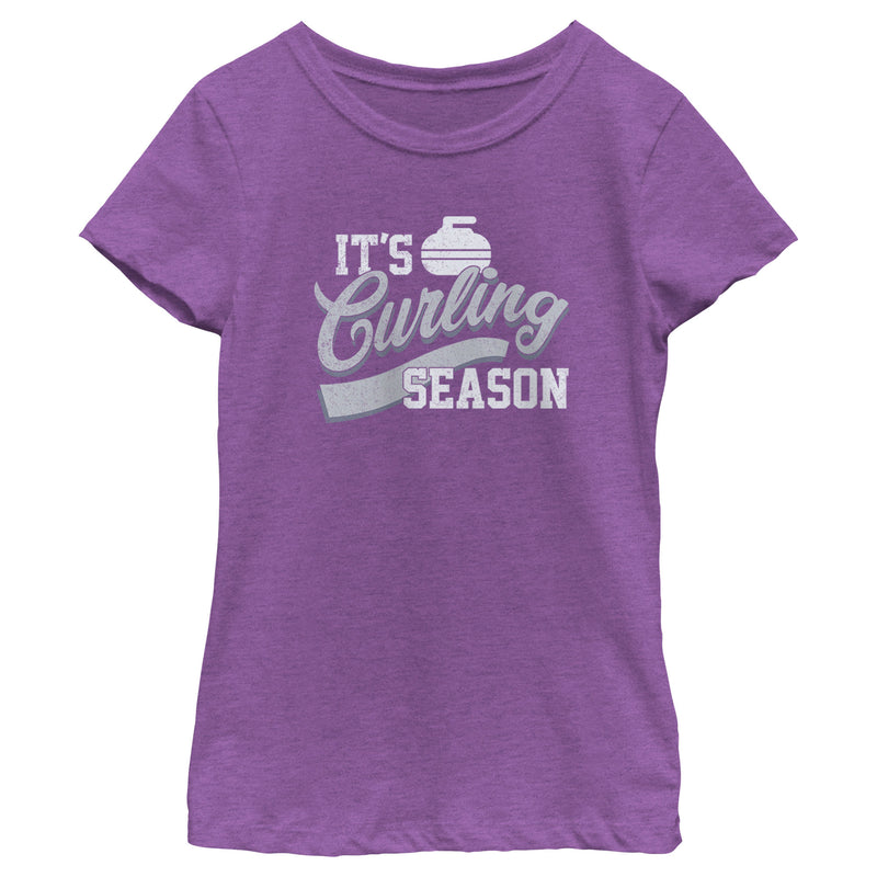 Girl's Lost Gods It’s Curling Season T-Shirt