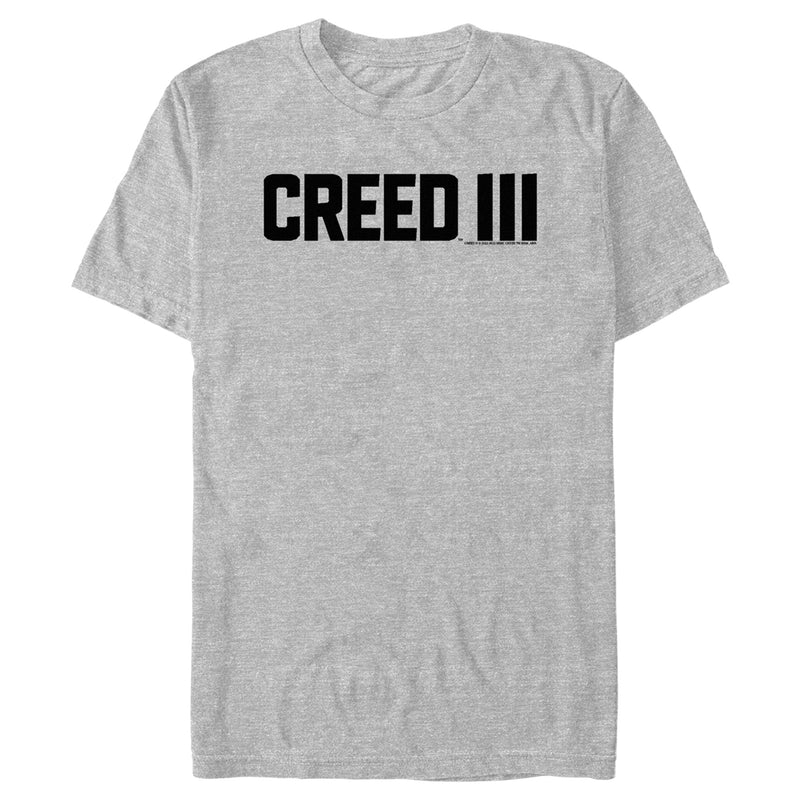 Men's Creed III Movie Logo Black T-Shirt