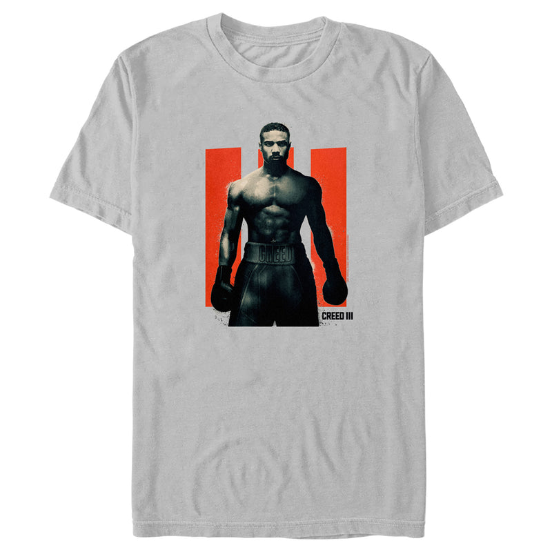 Men's Creed III Black and Red Poster T-Shirt