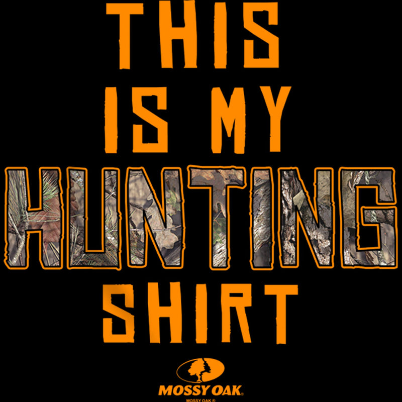 Boy's Mossy Oak This Is My Hunting Shirt Orange Logo Pull Over Hoodie