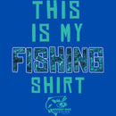 Boy's Mossy Oak This Is My Fishing Shirt Aqua Logo T-Shirt