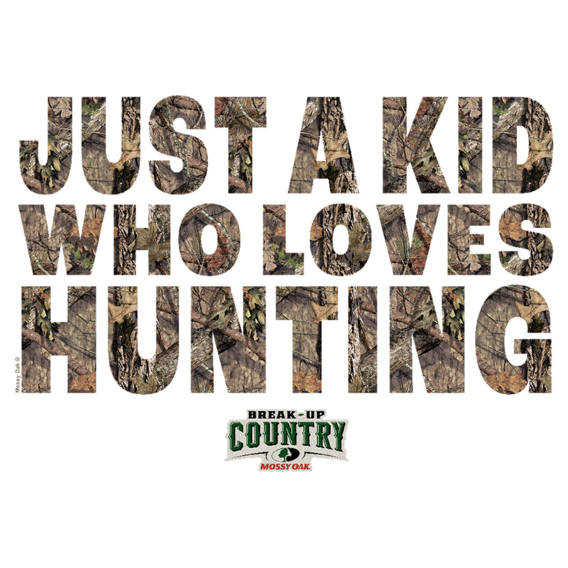 Men's Mossy Oak Just a Kid Who Loves Hunting T-Shirt