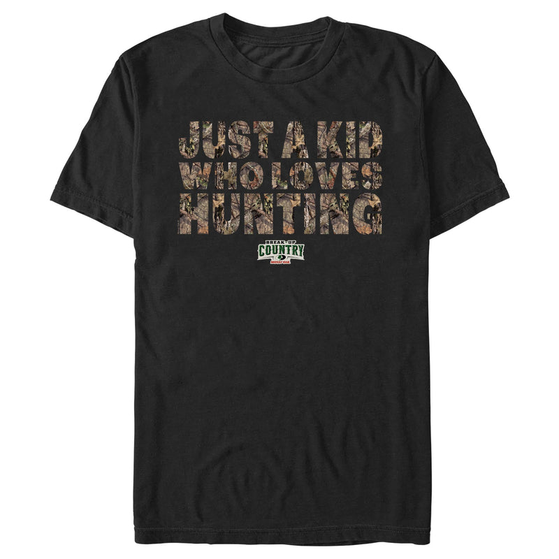 Men's Mossy Oak Just a Kid Who Loves Hunting T-Shirt