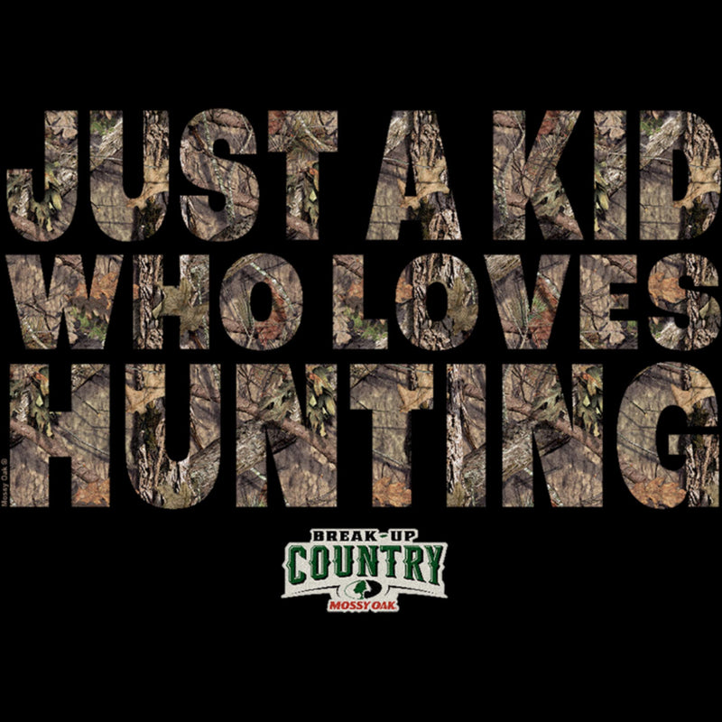 Men's Mossy Oak Just a Kid Who Loves Hunting T-Shirt