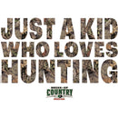 Girl's Mossy Oak Just a Kid Who Loves Hunting T-Shirt