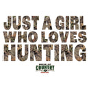 Girl's Mossy Oak Just a Girl Who Loves Hunting T-Shirt