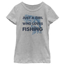 Girl's Mossy Oak Just a Girl Who Loves Fishing T-Shirt