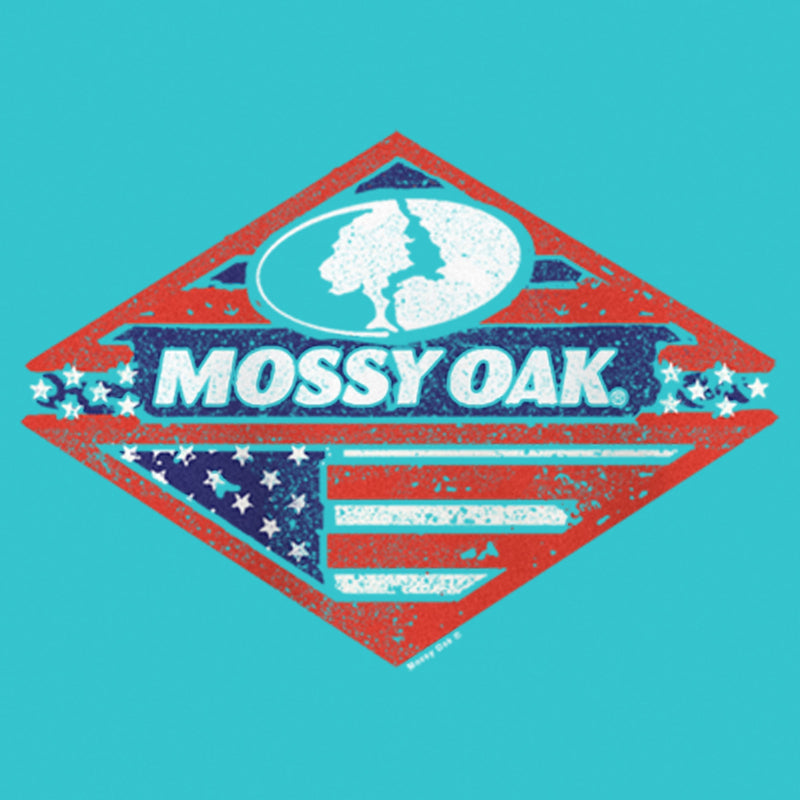 Girl's Mossy Oak Patriotic Forest Logo T-Shirt