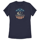 Women's Mossy Oak American Flag Circle Logo T-Shirt