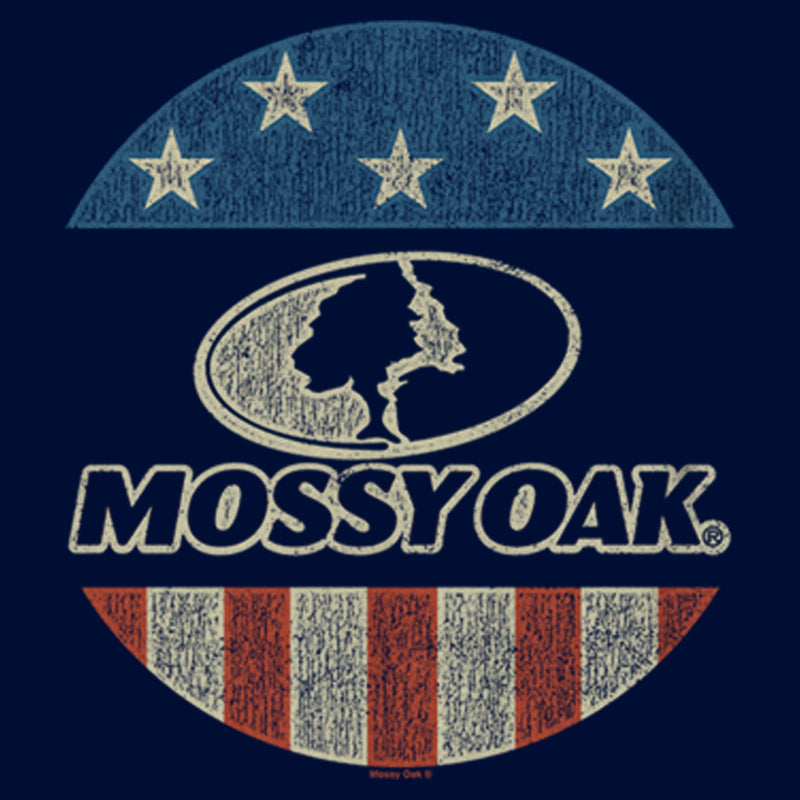 Boy's Mossy Oak American Flag Circle Logo T-Shirt
