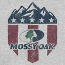 Junior's Mossy Oak American Flag Shield Logo T-Shirt